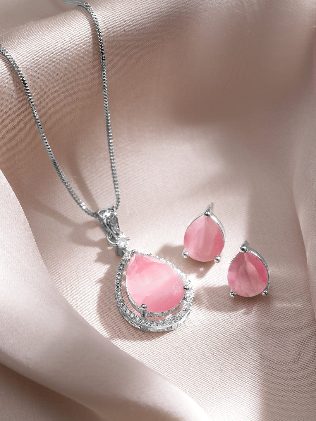 rhodium-plated-necklace-set-with-pastel-pink-stone-and-cz-accents-necklaces-necklace-sets-chains-mangalsutra-36543859982510.jpg