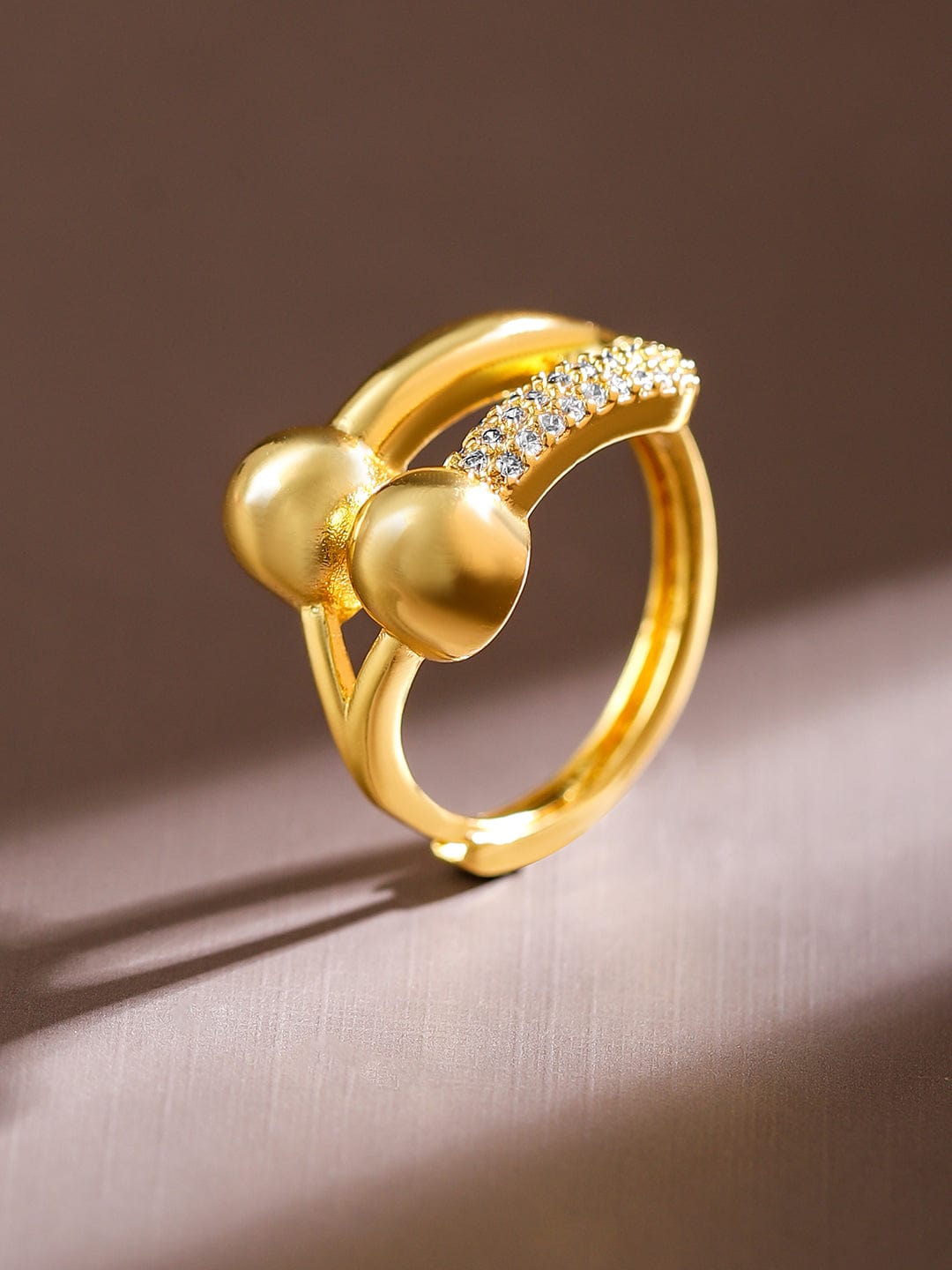 rubans-18k-gold-plated-adjustable-finger-ring-with-textured-dual-beads-cz-accents-finger-ring-1125745944.jpg