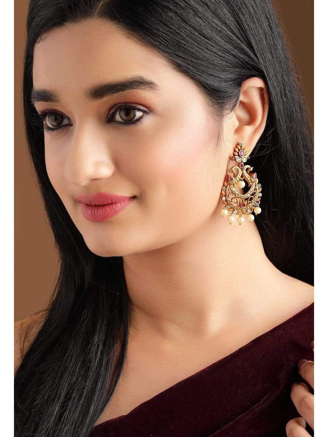 rubans-22k-gold-plated-handcrafted-faux-ruby-stone-with-pearls-peacock-chandbali-earrings-earrings-16708844027984.jpg