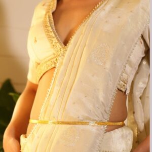 22k Gold-Plated Handcrafted Mesh Chain Traditional Kamarbandh - Gold