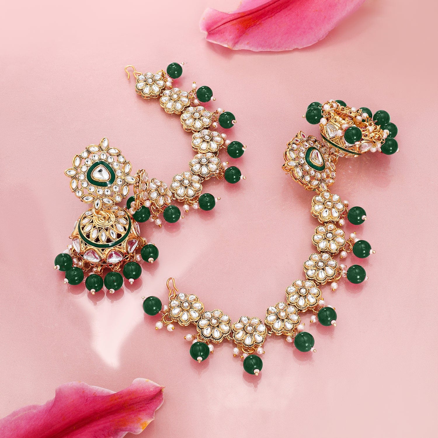 rubans-22k-gold-plated-kundan-studded-kan-chain-earrings-with-green-beads-enamel-detailing-jhumka-earrings-37617480204462.jpg