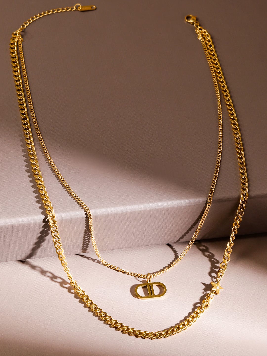 rubans-22k-gold-plated-layered-chain-necklace-with-star-initial-pendant-necklace-and-chains-1143856742.jpg