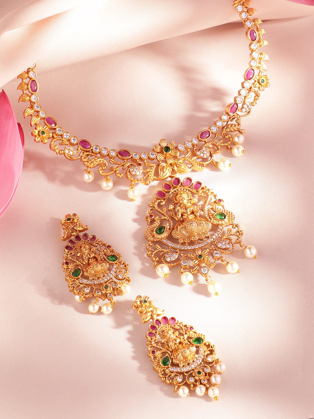 rubans-22k-gold-plated-pink-metal-antique-jewellery-set-necklaces-necklace-sets-chains-mangalsutra-35074228715694.jpg