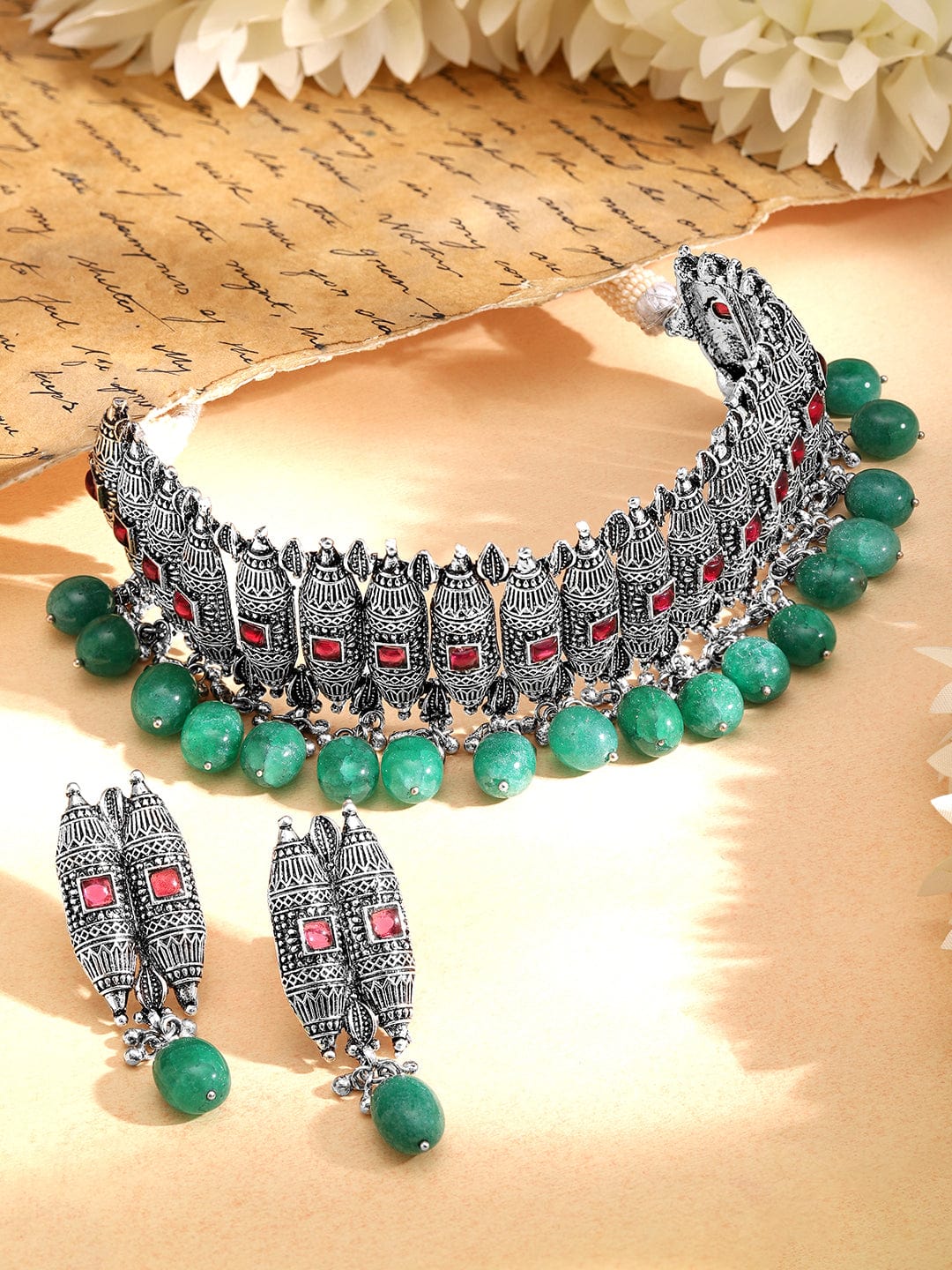 rubans-oxidised-silver-plated-green-beaded-pink-stone-studded-choker-set-jewellery-set-1143859321.jpg
