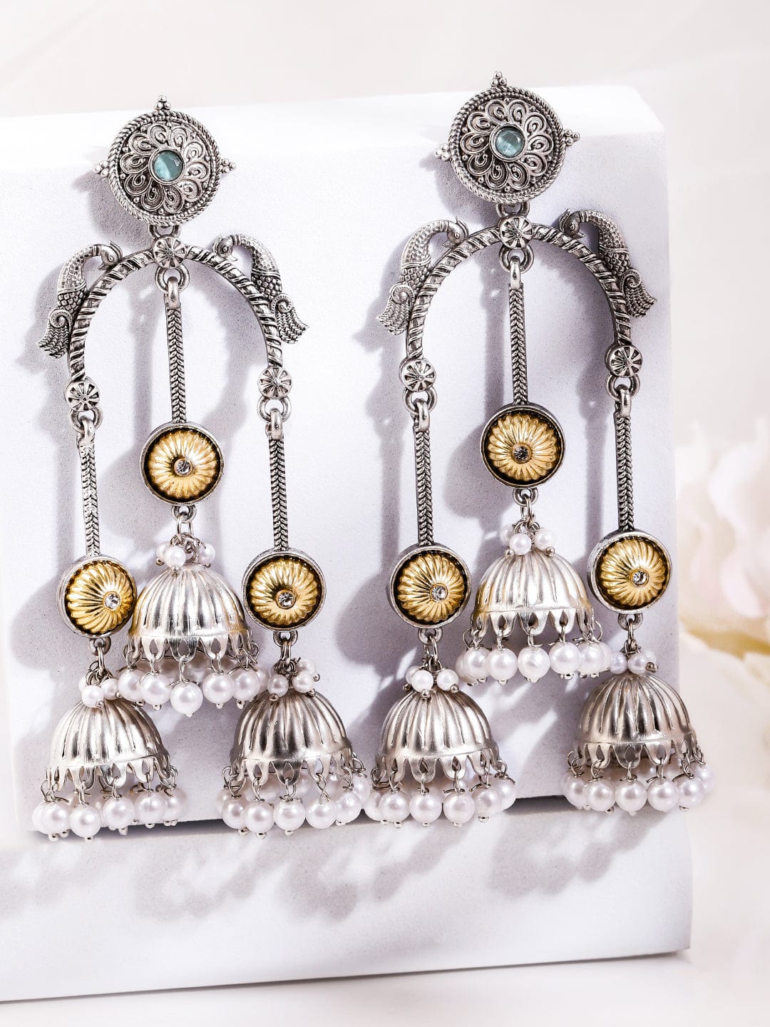 rubans-oxidized-silver-triple-layer-long-jhumka-earrings-with-pearl-beads-gold-floral-accents-for-women-jhumka-earrings-1158742959.jpg
