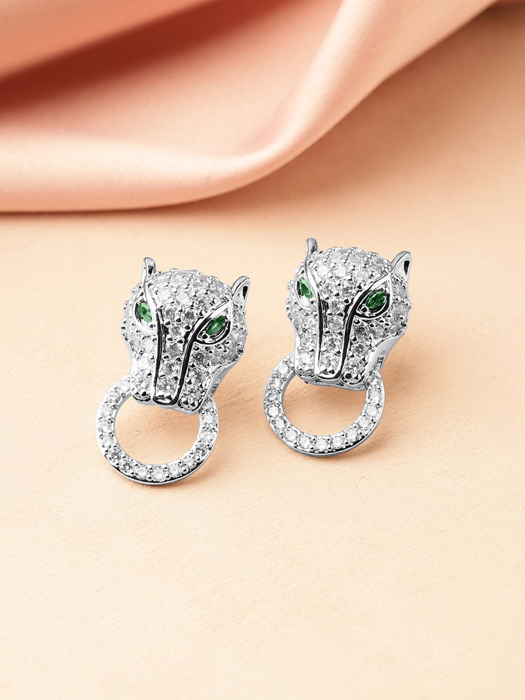 rubans-rhodium-plated-cubic-zirconia-panther-design-stud-earrings-with-emerald-accents-earrings-1129221984.jpg