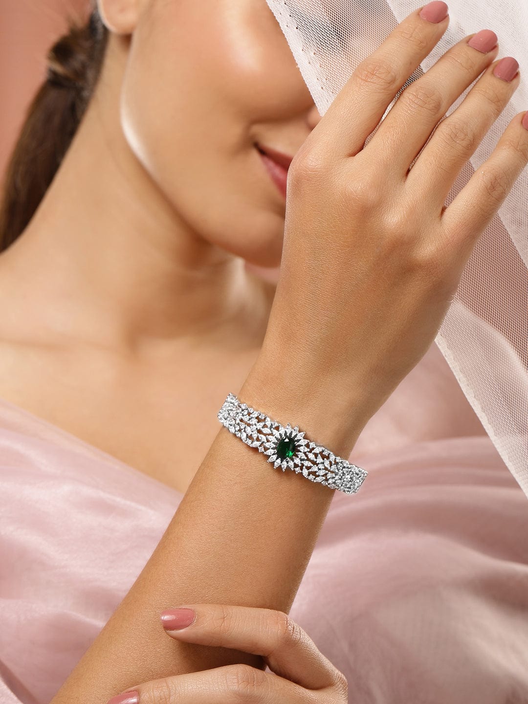 rubans-rhodium-plated-emerald-green-white-cubic-zirconia-studded-openable-bracelet-bangles-bracelets-1150834730.jpg