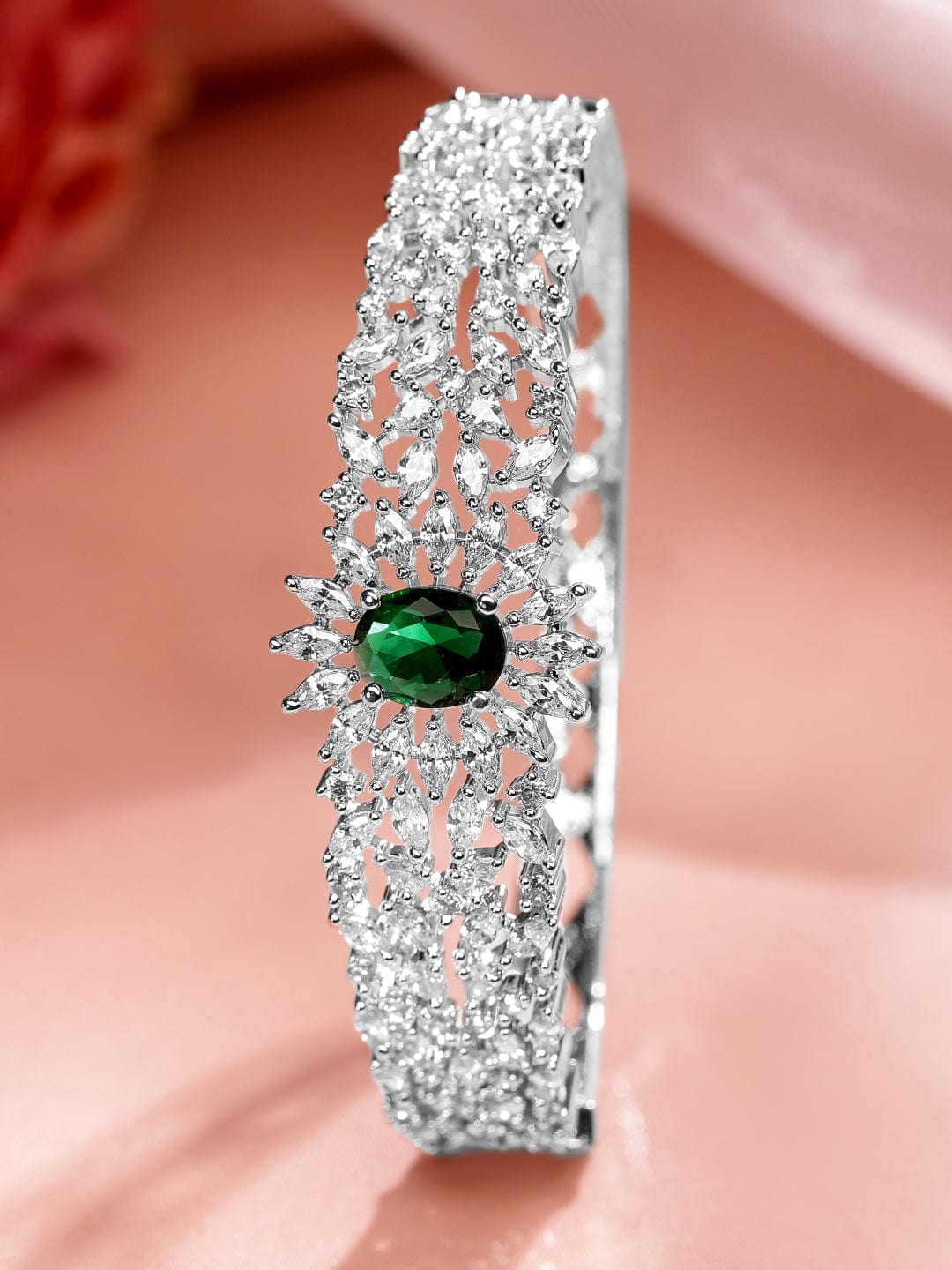 rubans-rhodium-plated-emerald-green-white-cubic-zirconia-studded-openable-bracelet-bangles-bracelets-1150834732.jpg