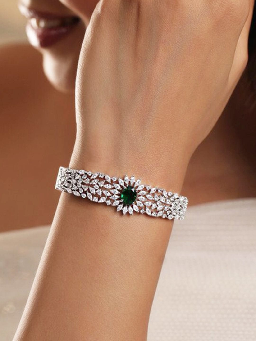 rubans-rhodium-plated-emerald-green-white-cubic-zirconia-studded-openable-bracelet-bangles-bracelets-1166416905.jpg