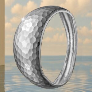 Silver-Plated Hammered Bangle – Bold Statement Bracelet for Modern Elegance - Silver